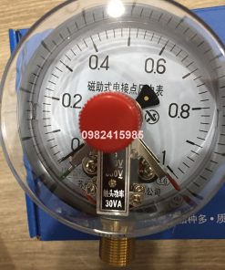 Đồng hồ áp suất 3 kim dải 0-1Mpa chân đứng mặt 100 không dầu
