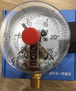 Đồng hồ 3 kim chân đứng dải áp 0-25Mpa mặt 100mm